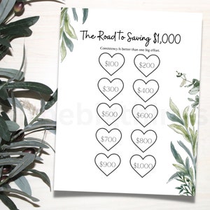 Money Saving Challenge Printable | Save 1000 Challenge! | Savings Tracker | Savings, 1000 Savings Goal, Printable, 1000 Savings