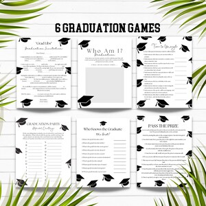 Graduation Games Bundle, Graduation Games Printable, Graduation Party Games, Graduation Game Ideas, Graduation Games Download