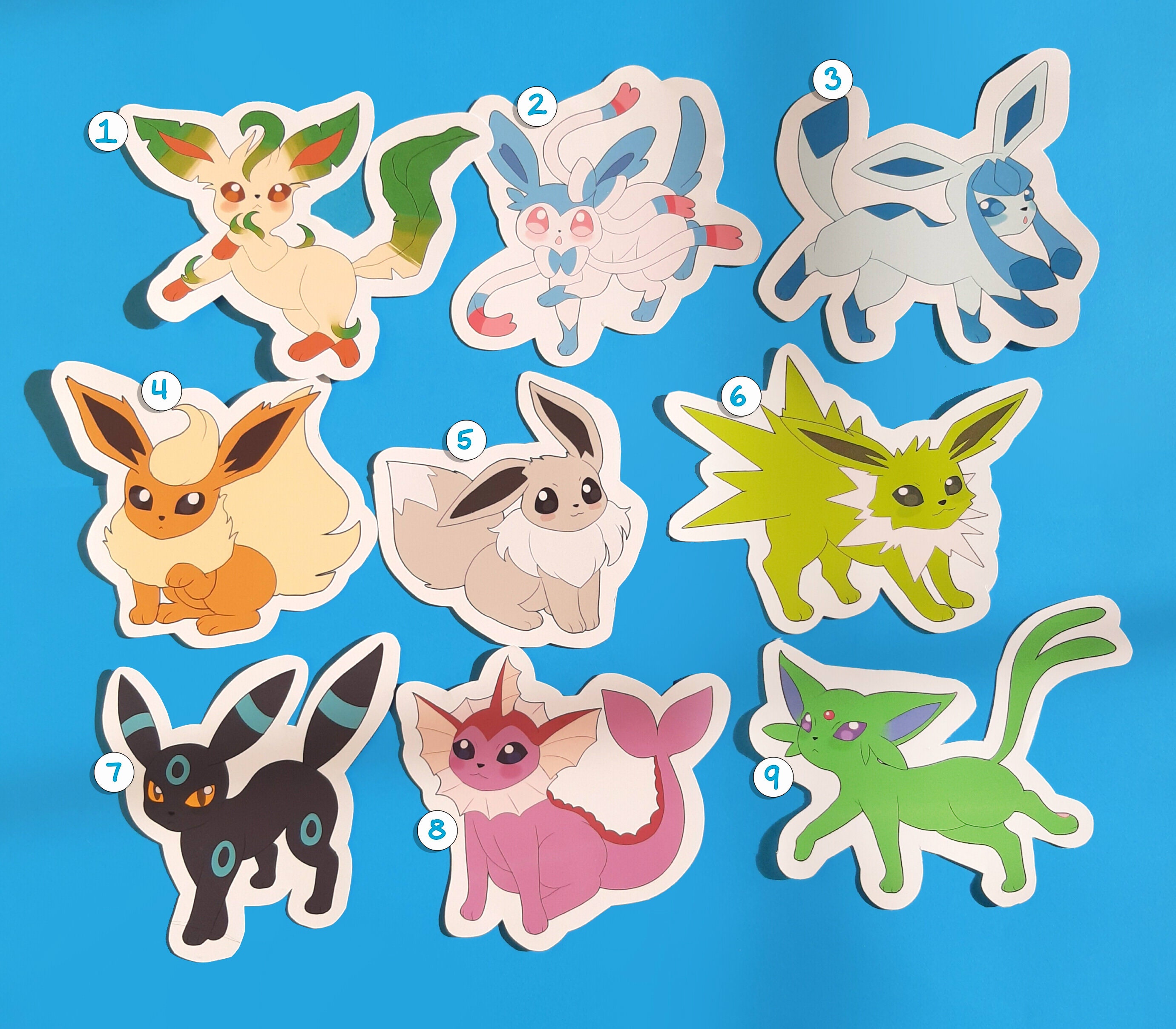 Eeveelution Rainbow - Pokemon Group Stickers – Shinnoyume