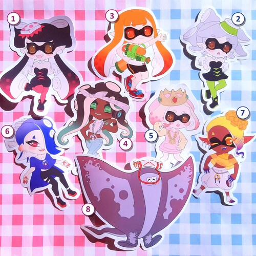 Holographic Splatoon Idol Vinyl Stickers splatoon 1 2 and Etsy