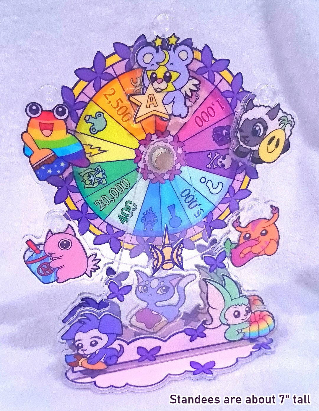 Neopets Wheel of Excitement Spinning Acrylic Standee Etsy