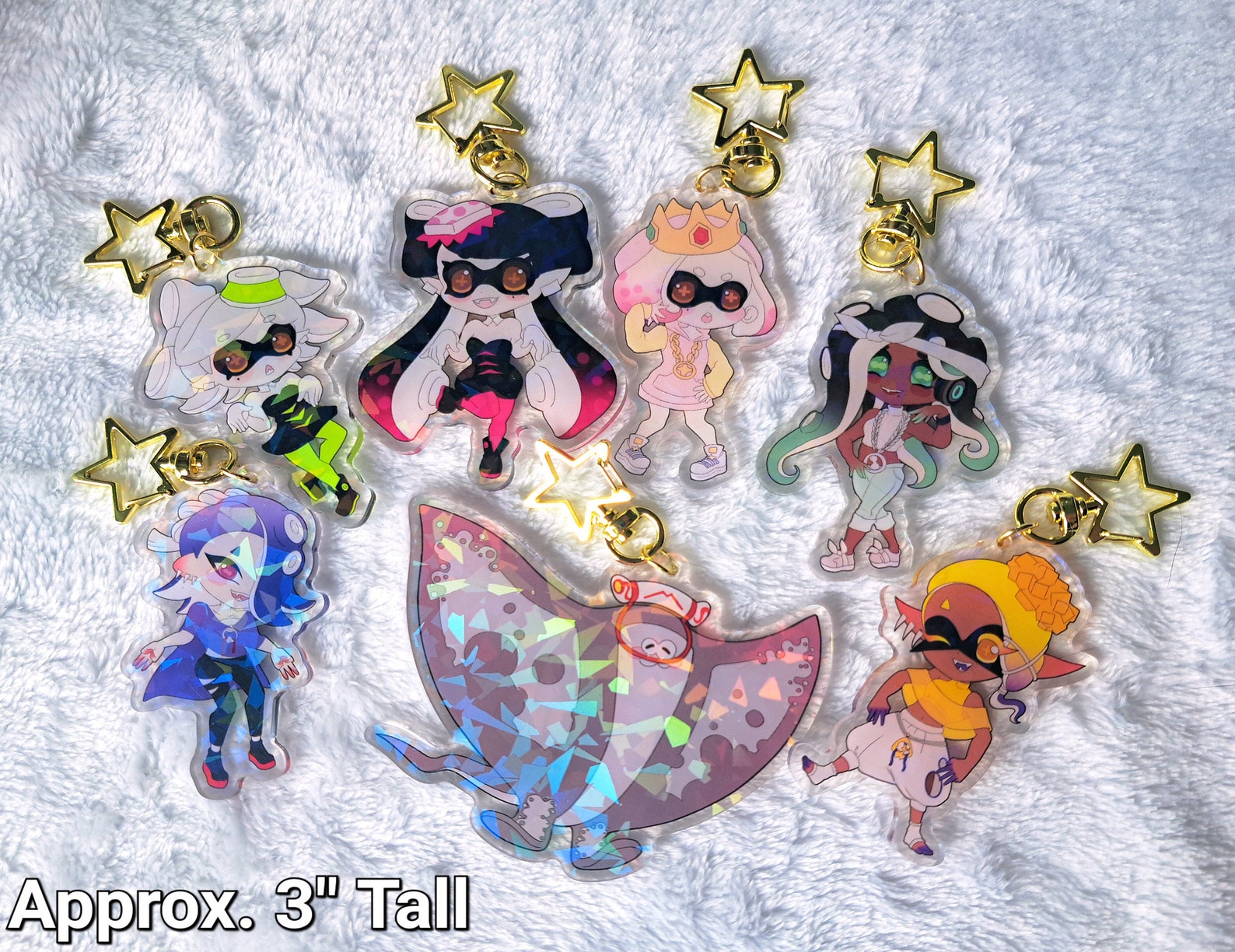 Splashtag Keychains Splatoon Acrylic Keychains - Etsy