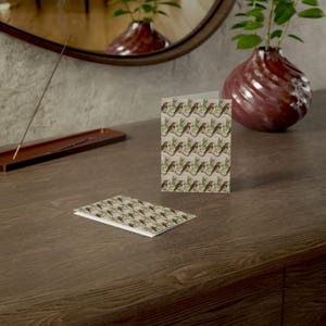 Set di biglietti d'auguri, acquerello di uccelli, confezione da 10, biglietti fatti a mano, regalo di cancelleria, biglietti d'auguri con arte naturalistica