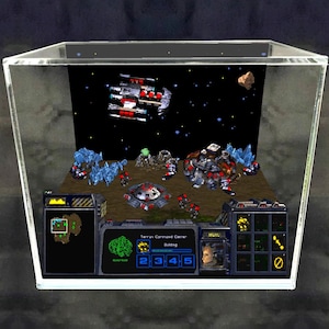 Starcraft 3D Videogame Gift for Gamer Shadow Box Miniature image 1