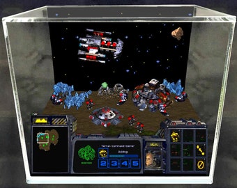 Starcraft - 3D Videogame - Gift for Gamer - Shadow Box - Miniature