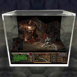Fallout Cube Diorama - 3D Videogame - Gift for Gamer - Shadow Box - Miniature