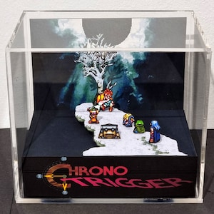 Chrono Trigger Cube Diorama - 3D Videogame - Gift for Gamer - Shadow Box - Miniature