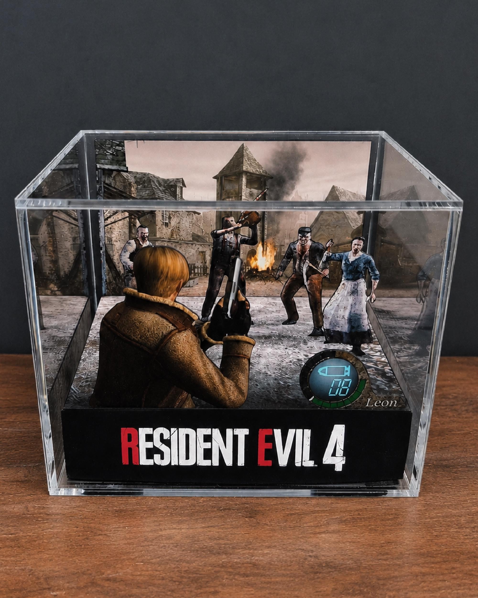 Resident Evil 4 Cube Diorama - 3D Videogame - Gift for Gamer