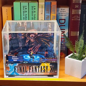 Final Fantasy X Cube Diorama -3D Videogame - Gift for Gamer - Shadow Box - Miniature image 6