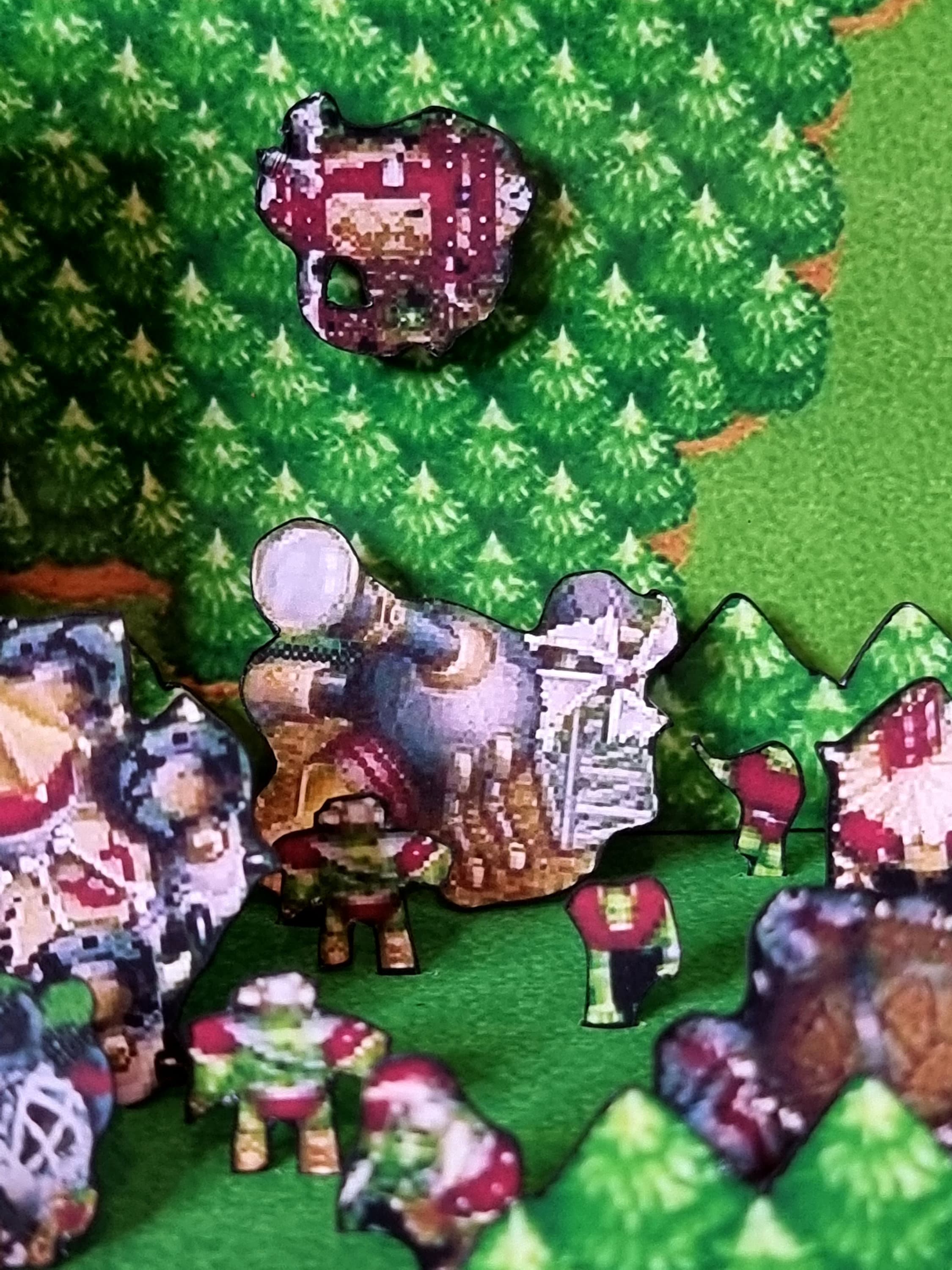 Warcraft II Cube Diorama - 3D Videogame - Gift for Gamer - Shadow