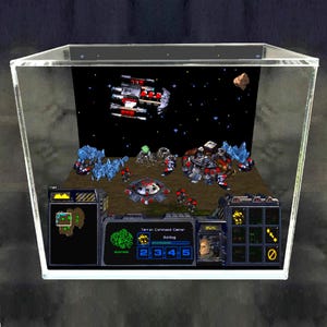 Starcraft - 3D Videogame - Gift for Gamer - Shadow Box - Miniature