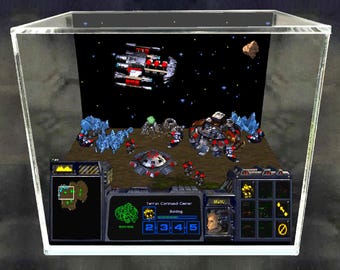 Starcraft - 3D Videogame - Gift for Gamer - Shadow Box - Miniature