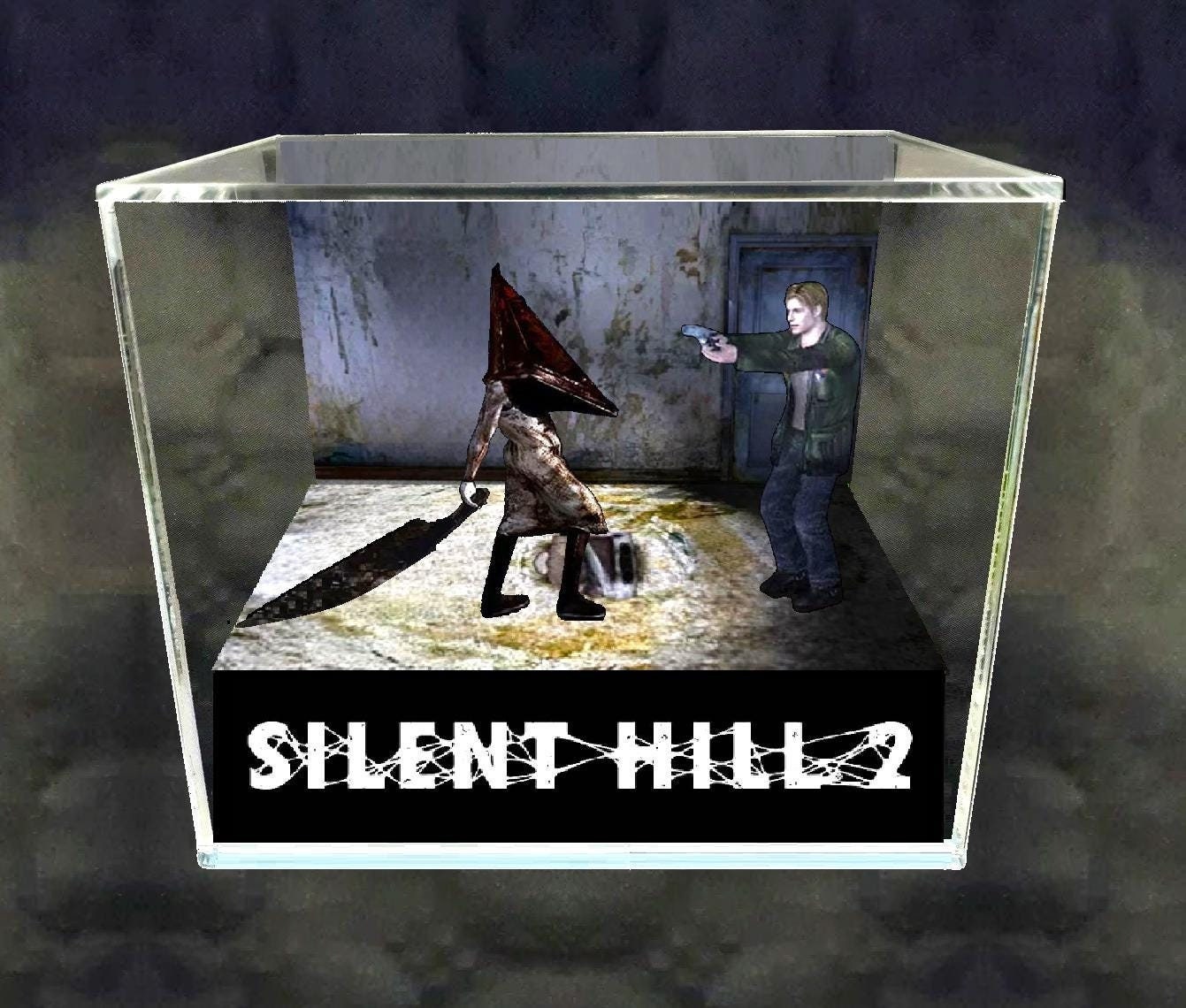 【リペイント&ジオラマ】SILENT HILL2 DIO+ SILENT HILL 2 : RED PYRAMID THING VS JAMES SUNDERLAND FT