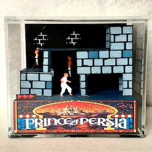 Prince of Persia Cube Diorama - 3D Videogame - Gift for Gamer - Shadow Box - Miniature - Shadow Box - Retrogame