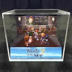 Trails in the Sky 3rd - 3D Videogame - Gift for Gamer - Shadow Box - Miniature