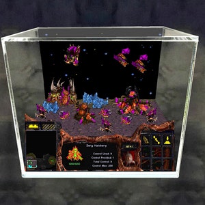 Starcraft 3D Videogame Gift for Gamer Shadow Box Miniature image 3