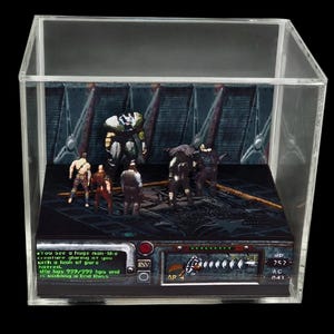 Fallout 2 Cube Diorama - 3D Videogame - Gift for Gamer - Shadow Box - Miniature