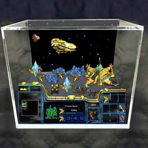 Starcraft 3D Videogame Gift for Gamer Shadow Box Miniature image 2