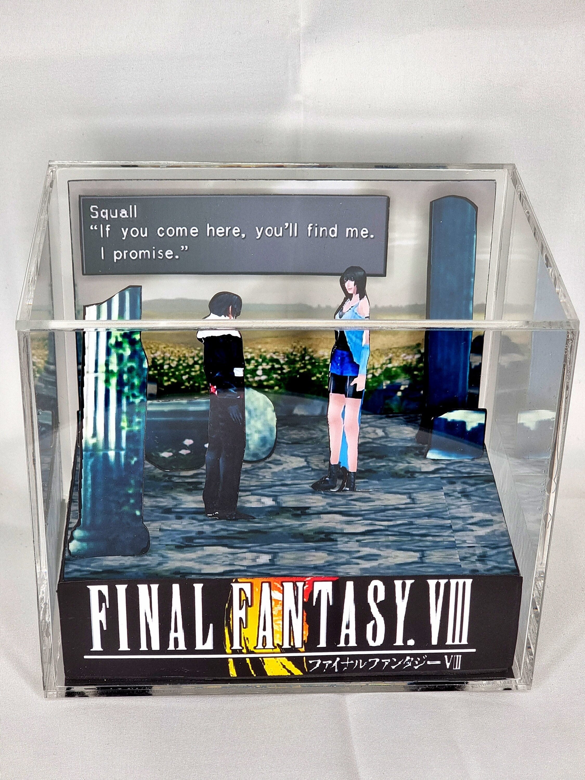 Final Fantasy VIII Cube Diorama -3D Videogame - Gift for Gamer