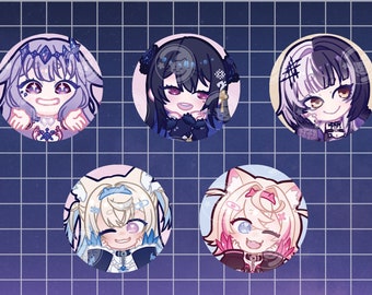 Hololive EN Advent Buttons (1.5")