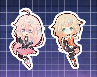VOCALOID IA and ONE Holographic Stickers (2")