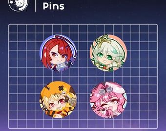Hololive EN Justice Pins (1.5")