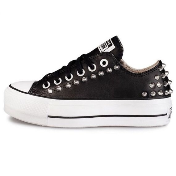 clean leather platform chuck