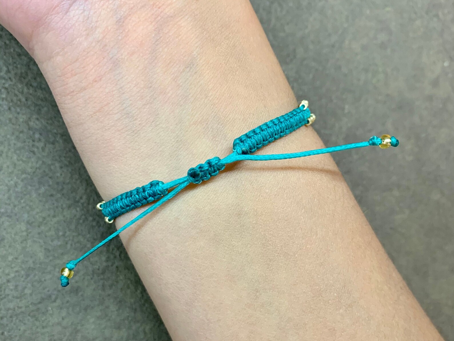 Handmade bracelet in macramé with adjustable closure unisex Etsy