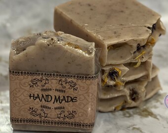 Lavender Calendula, Homemade Soap Bar, Christmas Present, Gift For Her, Natural Soap, Stocking Stuffer, Cold Press,Christmas, Christmas Gift