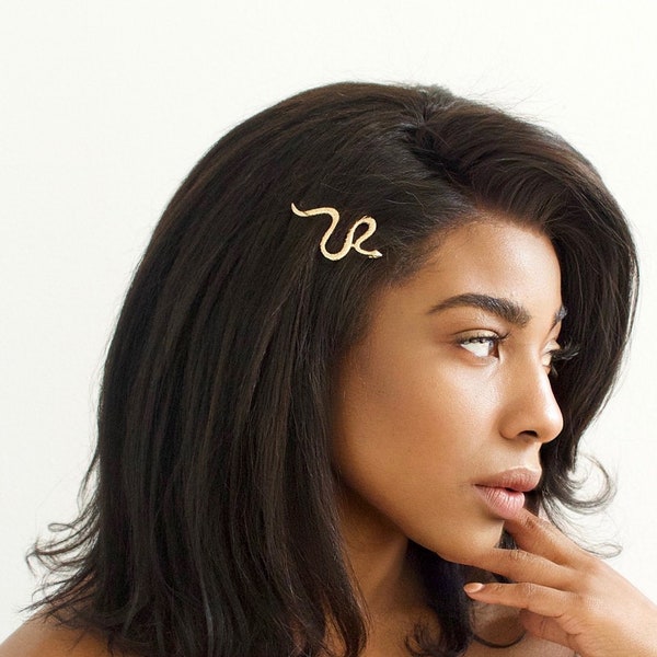 Hair barrette, hair clip, snake hair clip