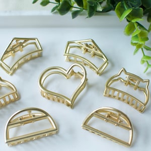 Gold hair clip, Small hair clip