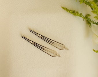 Minimalist Bobby Pin ~ Geometric Shape Barrette ~ Gold or Silver Minimalist Hair Pin ~ Simple Hair Clip Personalized gift, Gifts for women