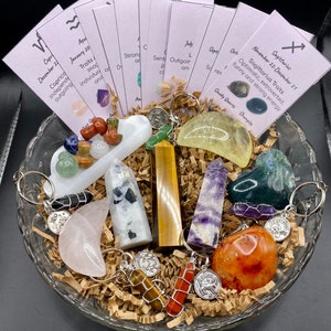 Zodiac Crystal Mystery Box| Zodiac Keychains| Astrological Sign