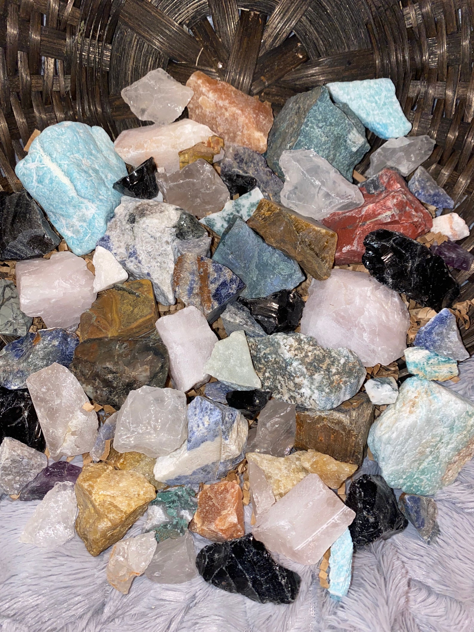 Rough Crystal Gemstones Bulk 20 Pieces Etsy