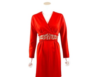 Vintage 1960s Red Dress