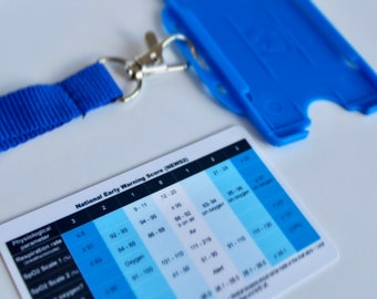 Tabla de signos vitales para adultos NEWS2, referencia de la insignia de enfermería (PDF)