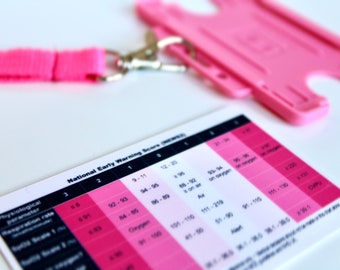 Insignia de la Tabla de Signos Vitales para Adultos NEWS2 - Referencia de Enfermería Rosa (PDF)