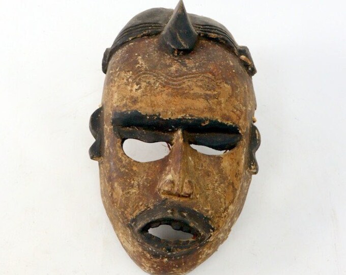 Native Handmade Wooden Mask From Congo. - Etsy
