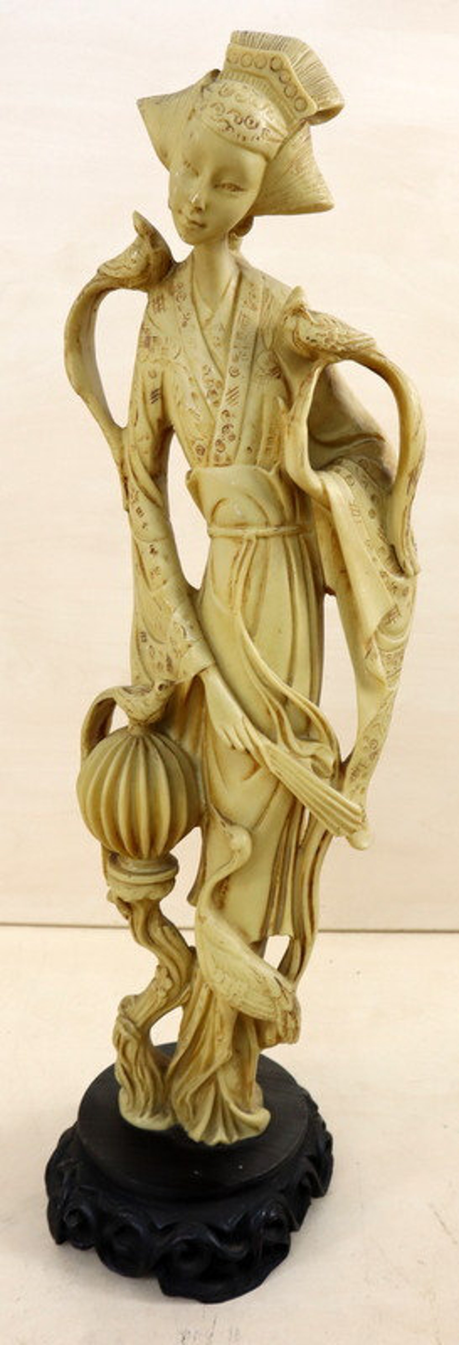 Resin Sculpture Chinese Lady Etsy