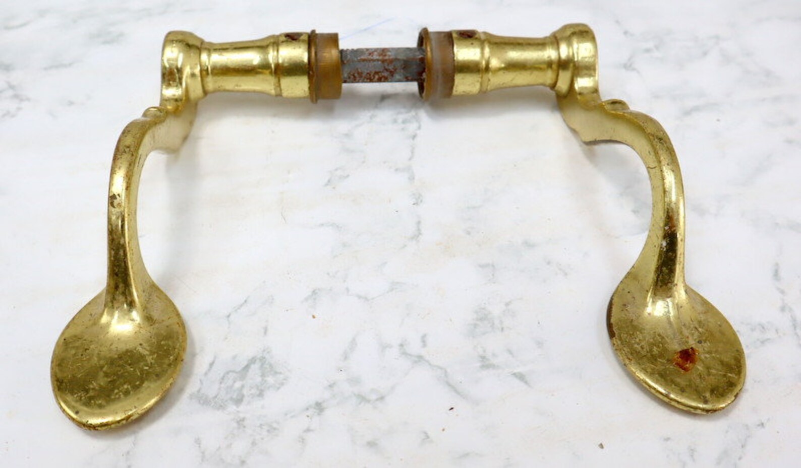 Antique copper door handle Length 13 cm. Etsy