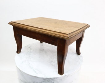 Restored antique oak side table.