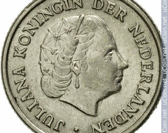 Niederländische Münze 10 Cent 1951/1954/1956/1957/1958, unz, 5 Stück