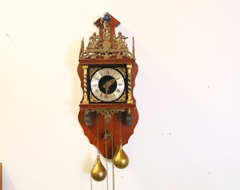 Vintage large ZAANSE clock with ATLAS.