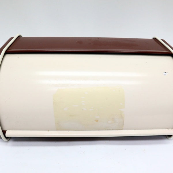 Vintage metal bread bin