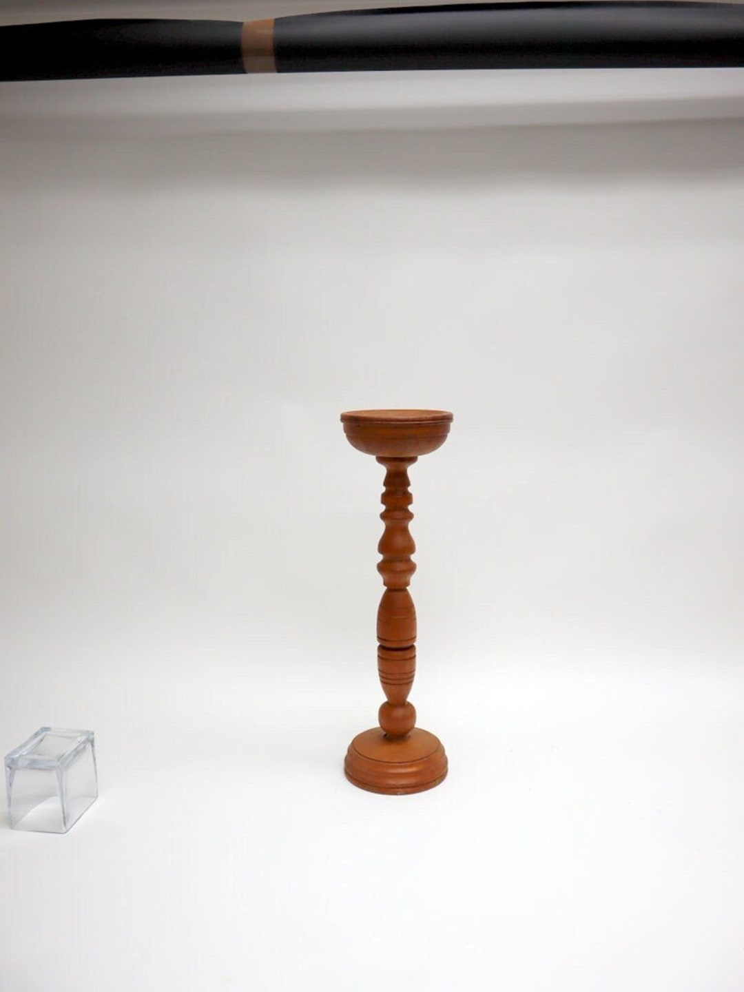 Vintage Oak Candle Holder. Etsy