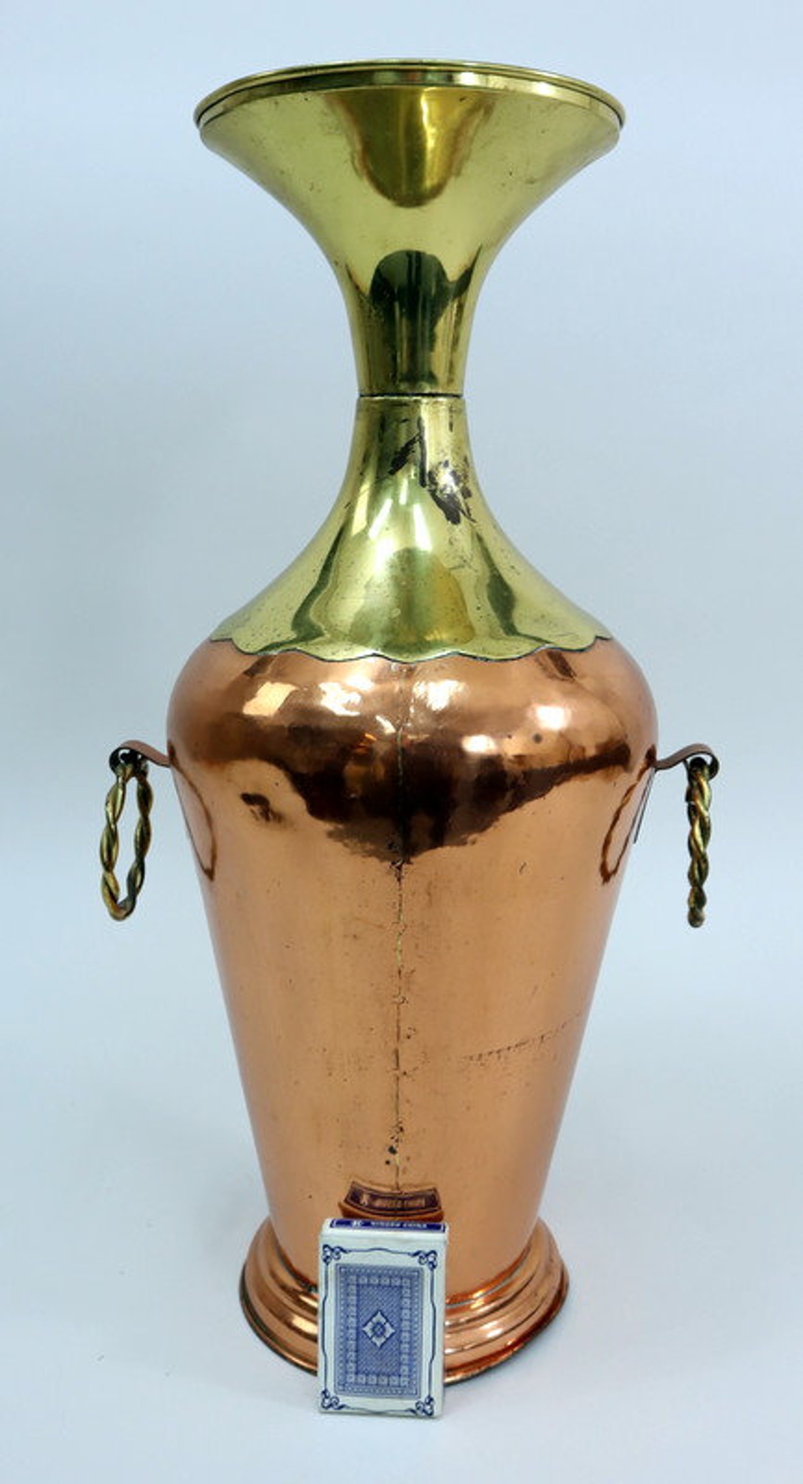 Antique Copper Vase With Handles Etsy UK