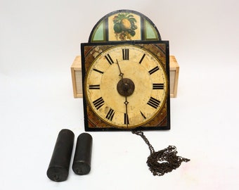 Antique wooden "APPLE CLOCK"