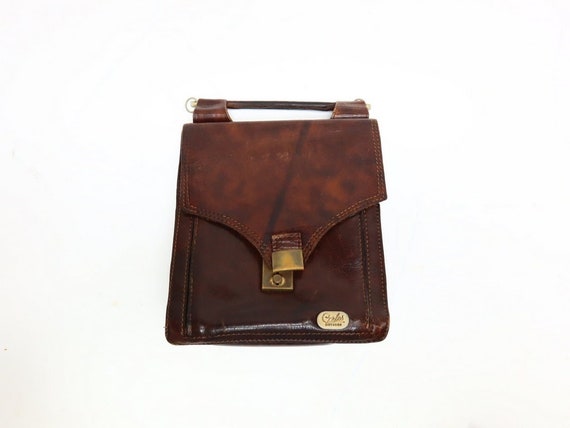 Vintage CARLOS DIFFUSION Leather Tote Bag With Various Compartments. Etsy Canada