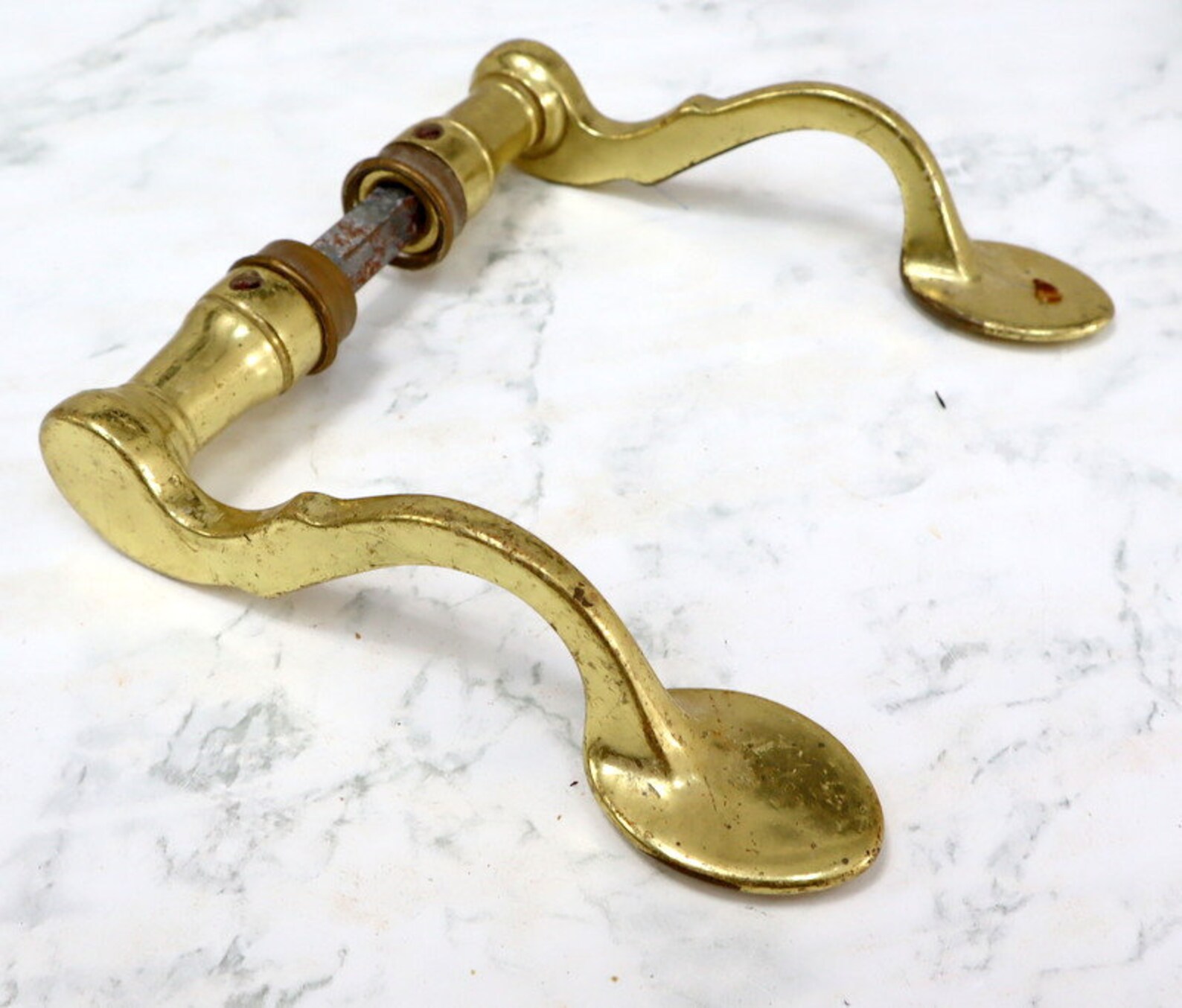 Antique copper door handle Length 13 cm. Etsy