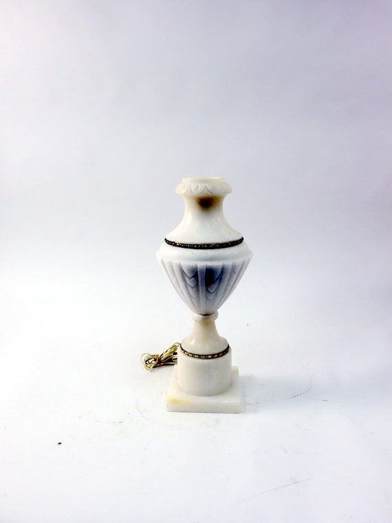 Lampe de bureau vintage motif marbre Eleganzia